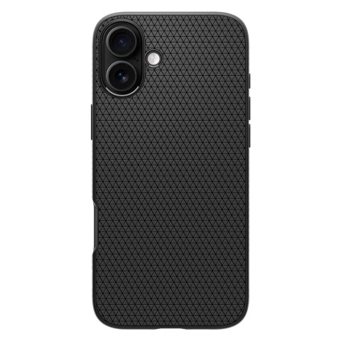 Etui Spigen Liquid Air na iPhone 16 Plus - czarne - OUTLET