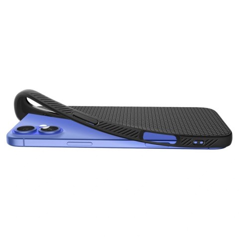 Etui Spigen Liquid Air na iPhone 16 Plus - czarne - OUTLET