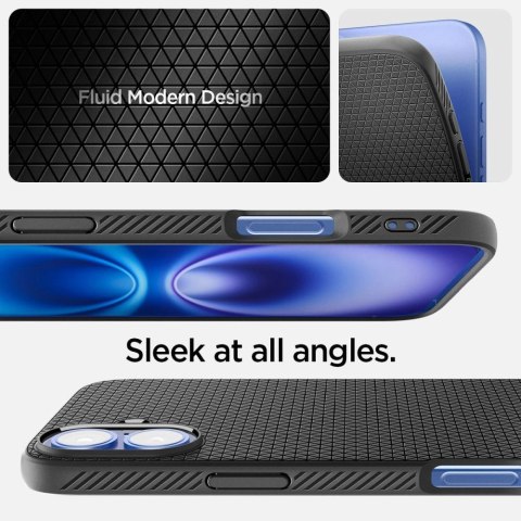 Etui Spigen Liquid Air na iPhone 16 Plus - czarne - OUTLET