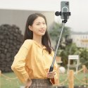 Selfie stick WH1YXS teleskopowy tripod 1m z okrągłą lampą i uchwytem na telefon - czarny - OUTLET