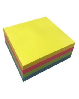 Notes samoprzylepny kostka 51X51mm mix neon i pastel 250 kartek