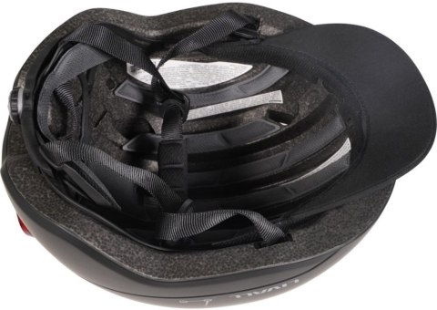 LIVALL Kask miejski 57-61 cm światła LED czujnik upadku SOS czarny C21-L-BLK