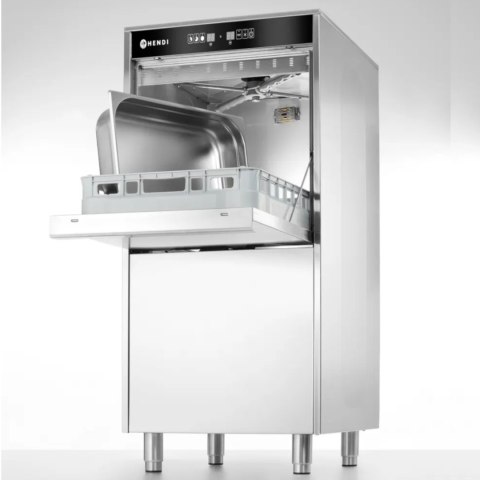 Zmywarka gastronomiczna do naczyń garnków z dozownikiem pompą koszem 50x60 cm 400 V - Hendi 236574