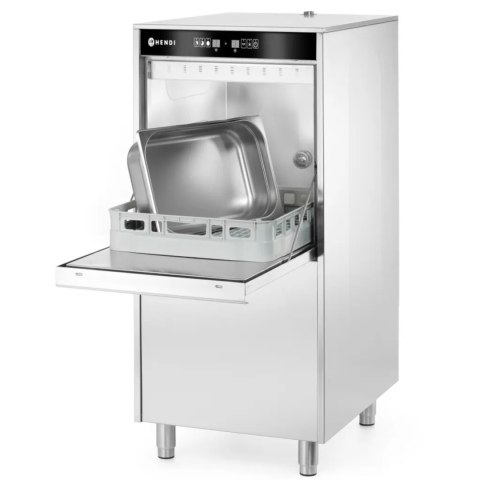 Zmywarka gastronomiczna do naczyń garnków z dozownikiem pompą koszem 50x60 cm 400 V - Hendi 236574
