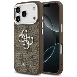 Etui Guess 4G Big 4G Classic Logo na iPhone 18 Pro / 17 Pro brązowo-srebrne