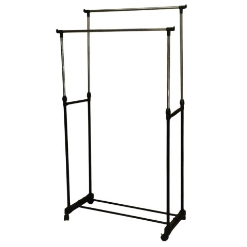WIESZAK NA UBRANIA 80x42x90-160CM PODWÓJNY EXCELLENT HOUSEWARE
