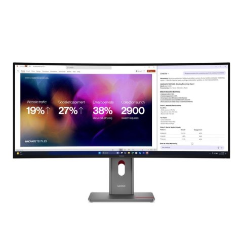 Monitor LENOVO 64B4ZAT1EU (39.7" /IPS /120 HzHz /5120 x 2160 /Czarny)