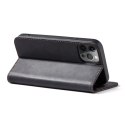Magnet Fancy Case etui do iPhone 12 Pro Max pokrowiec portfel na karty kartę podstawka czarny