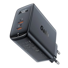 Acefast A29 PD50W GaN (USB-C+USB-C) dual port charger black - OUTLET