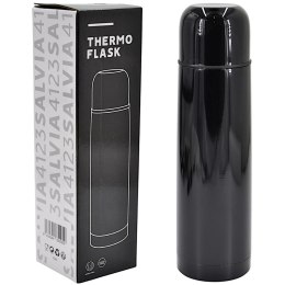 TERMOS TURYSTYCZNY STAL NIERDZWNA PODÓJNA ŚCIANKA 500ML CZARNY STAMINA
