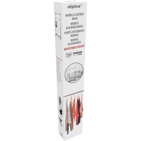 SZAFA GARDEROBA WIESZAK 78x41x93-158CM ALPINA