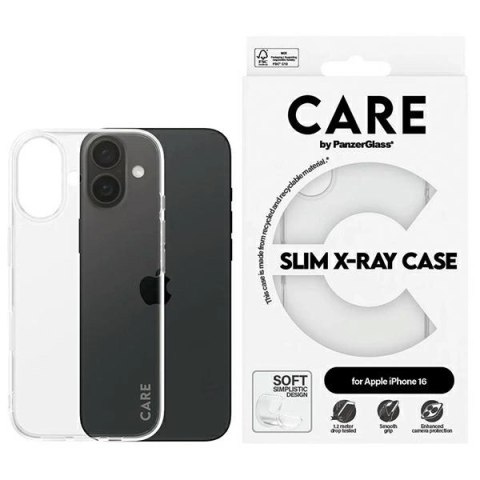 Etui CARE by PanzerGlass X-Ray Soft Basic Case na iPhone 16 - przezroczyste