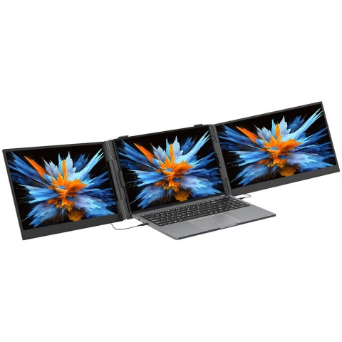 Portable monitor Blackview DCM6 Dual Screen 14inch 1920x1080 16:9 LCD 60Hz IPS 178 USB-C 3.1x3 for 13-17.3 inch laptops352.2x237